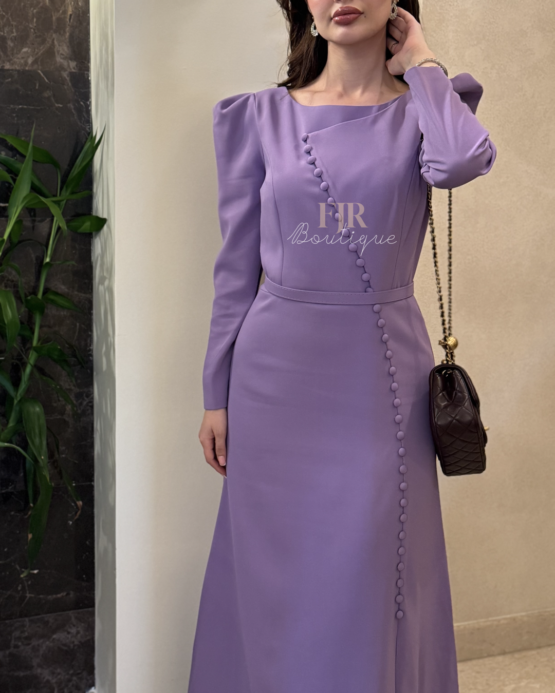 Lavender Buttoned Up