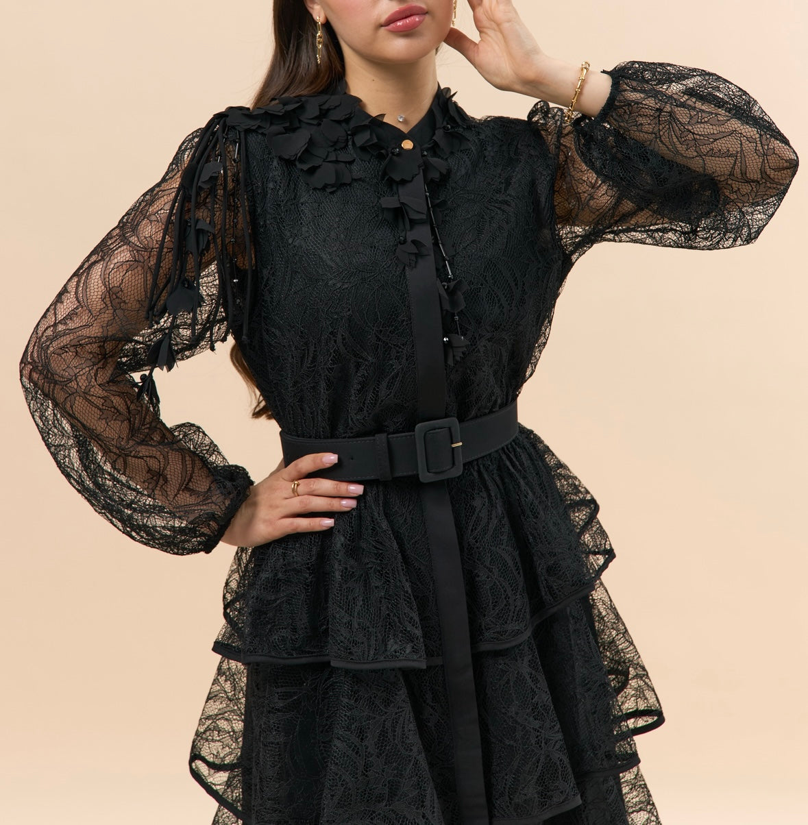 Black Floral Lace
