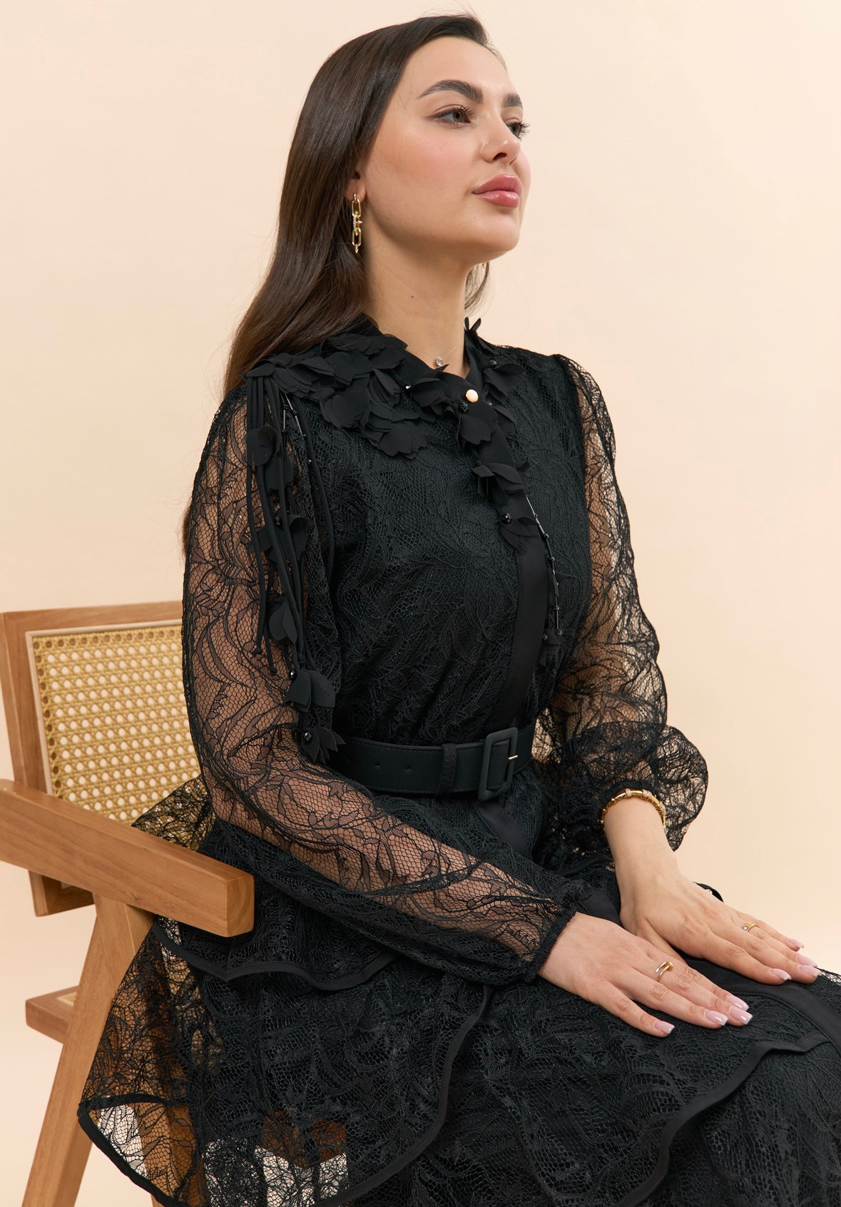 Black Floral Lace