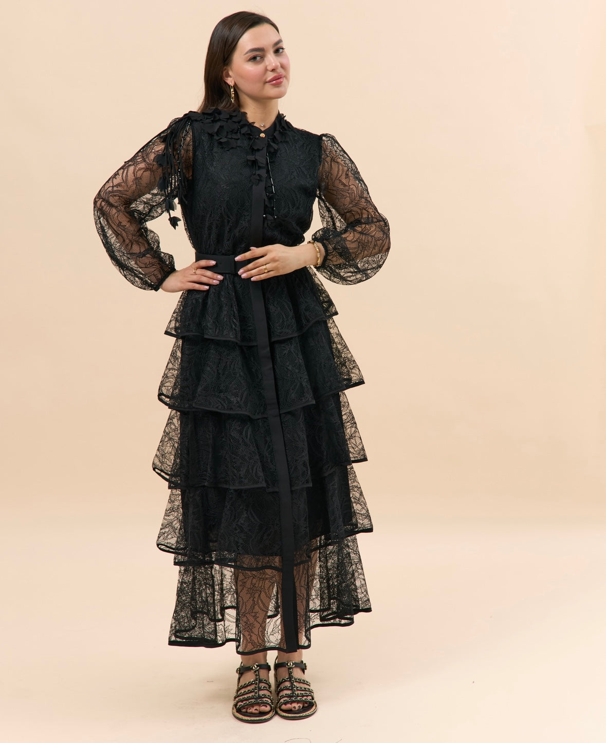 Black Floral Lace