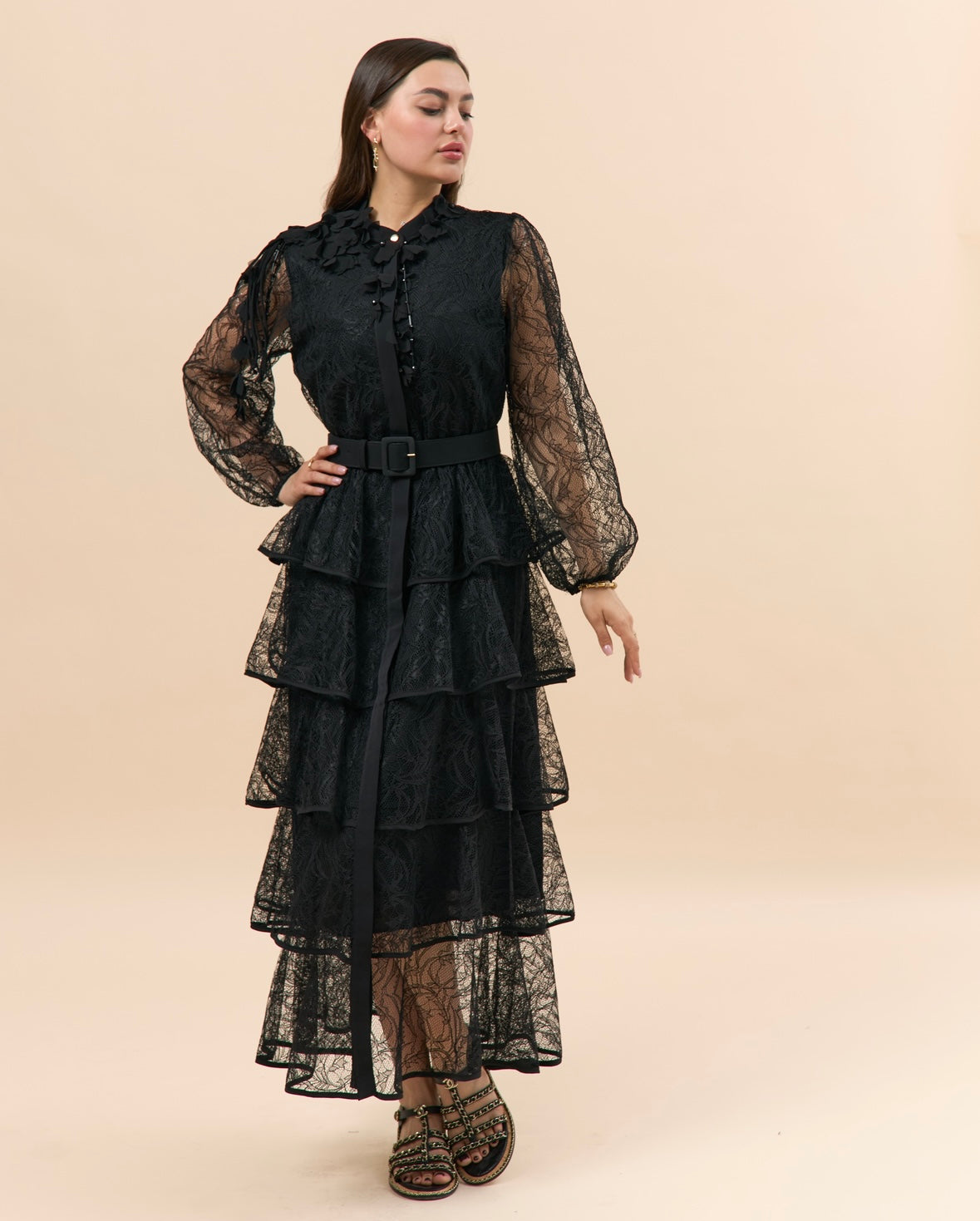 Black Floral Lace