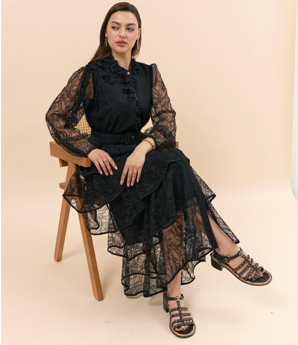 Black Floral Lace