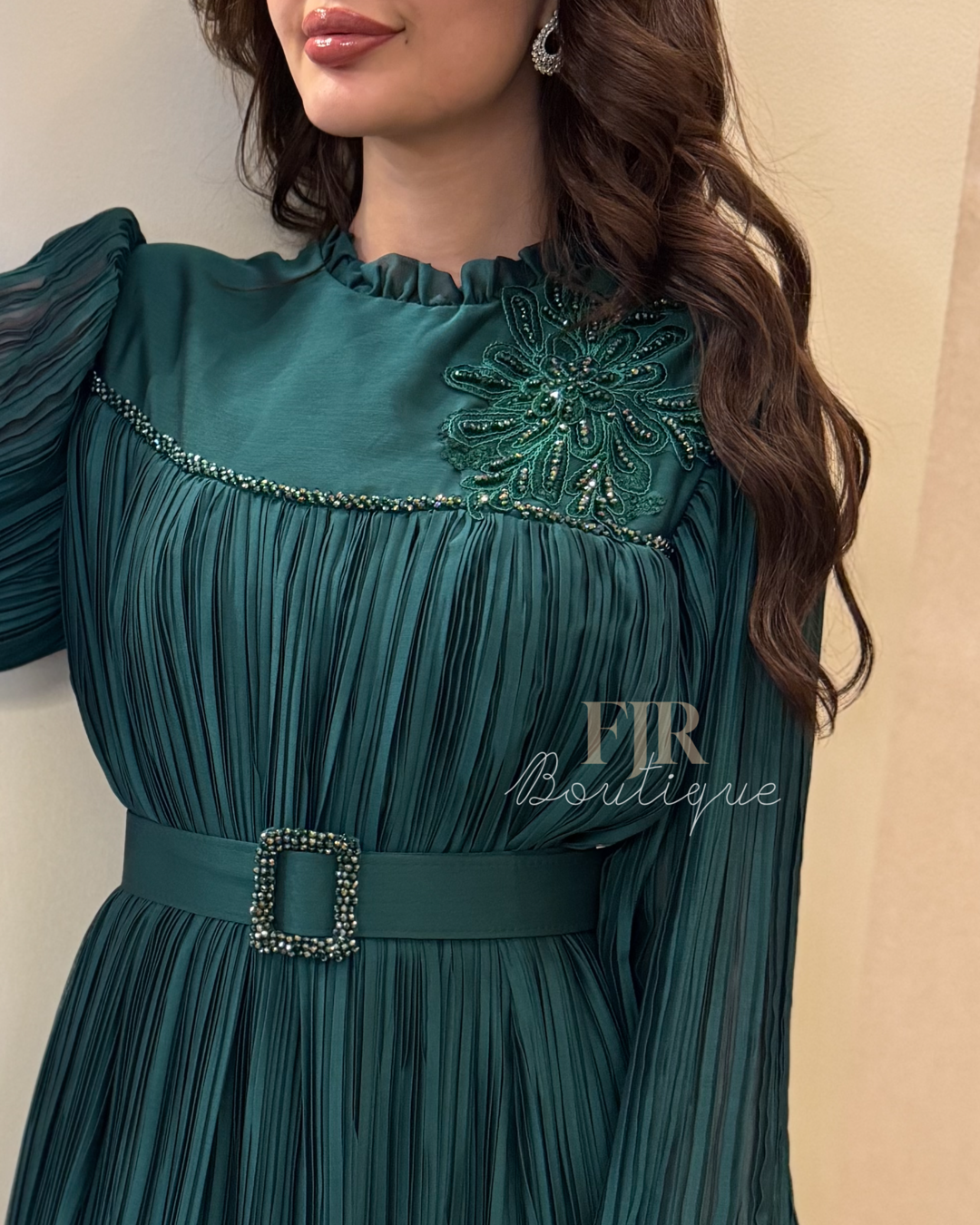 Emerald Green Pleats